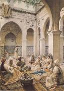 Frederico Bartolini Divertissement musical aquarelle (mk32) oil painting